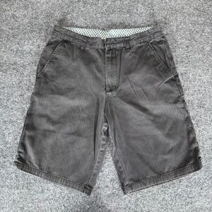 RVCA‎ Shorts Mens 30 Gray Chino Casual Skate Surf Streetwear Flat Front Summer